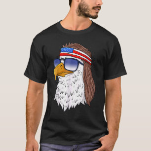 Camiseta American Bald Eagle Mullet 4 De Julio Eeuu Patrio