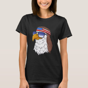 Camiseta American Bald Eagle Mullet 4 De Julio Eeuu Patrio