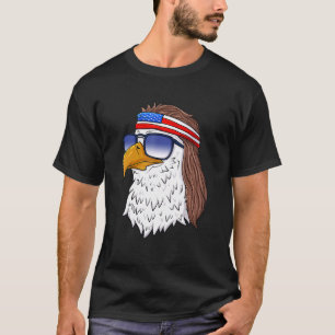 Camiseta American Bald Eagle Mullet 4 De Julio Eeuu Patrio