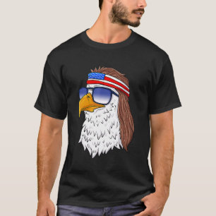 Camiseta American Bald Eagle Mullet 4 De Julio Eeuu Patrio