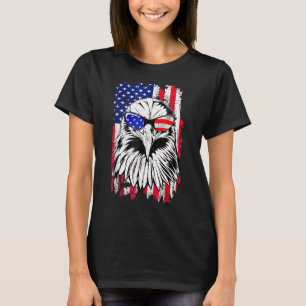 Camiseta American Bald Eagle Mullet 4 De Julio Eeuu Patrio