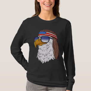 Camiseta American Bald Eagle Mullet 4 De Julio Funny USA P