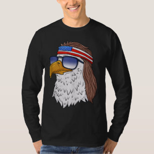 Camiseta American Bald Eagle Mullet 4 De Julio Funny USA P