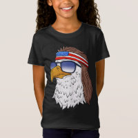 American Bald Eagle Mullet 4 De Julio Funny USA P