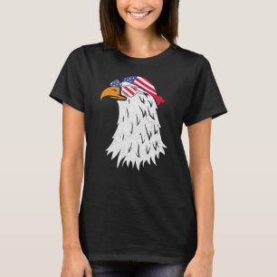 Camiseta American Bald Eagle Mullet 4 De Julio Vintage
