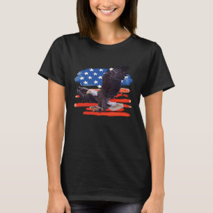 Camiseta American Bald Eagle USA Bandera 4 de Julio Eagle F