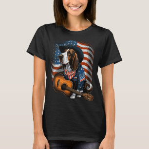 Camiseta American Basset Hound Guitar US County Music