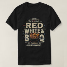 American BBQ Rojo Blanco Azul 4 de Julio 