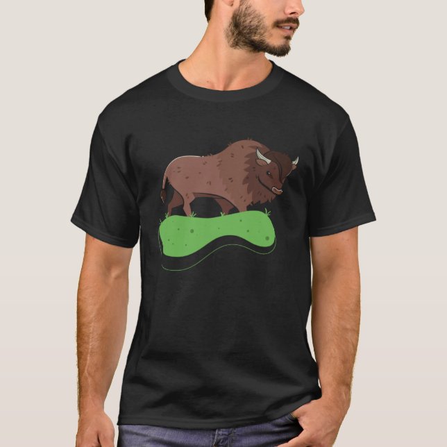 Camiseta American Bison I Wild Animal I Buffalo I Bison (Anverso)