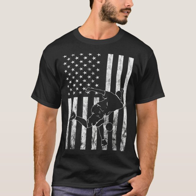 Camiseta American Bowling Strike Bowler Bowling Pin Bowling (Anverso)