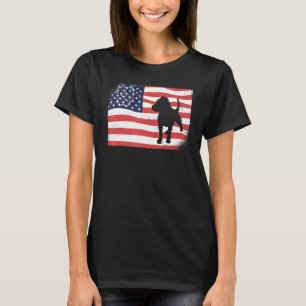 Camiseta American Bully Bandera De Usa Perro Y Pitbull
