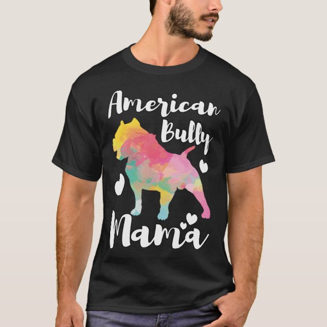 Camiseta American Bully Mama Bulldog Owner Mom (Anverso)
