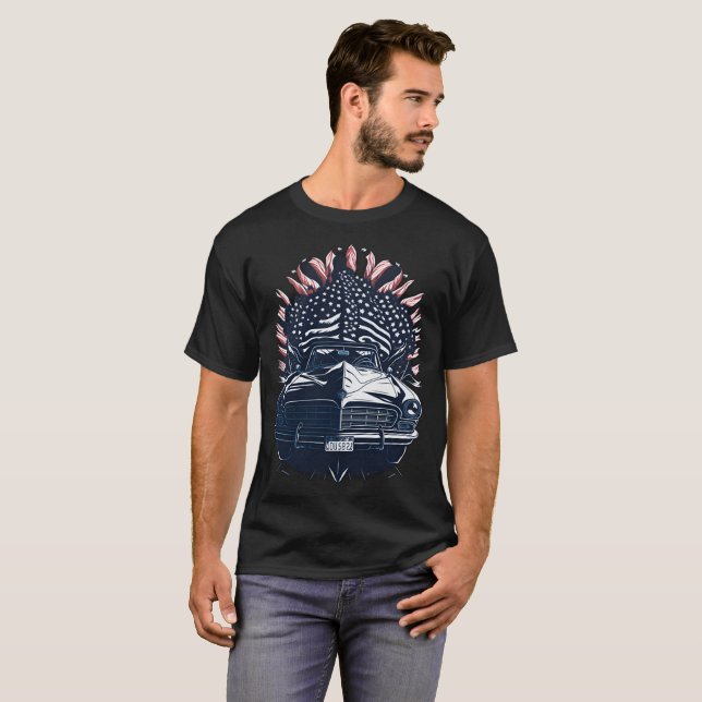 Camiseta American Cars 23 (Anverso completo)