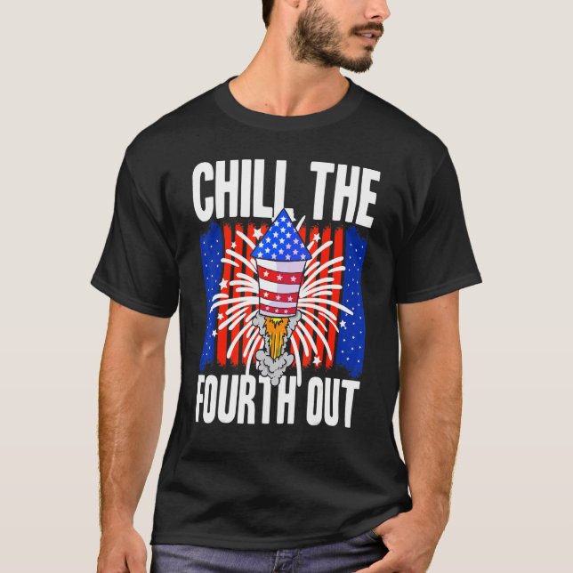 Camiseta American Chill El Cuarto Fuera Usa 4 De Julio Clas (Anverso)