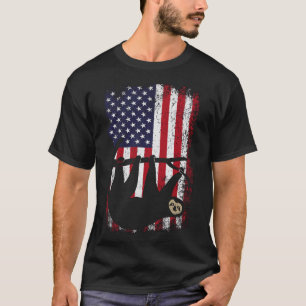 Camiseta American Deer Sloth Patriotic Vintage Sloth Americ