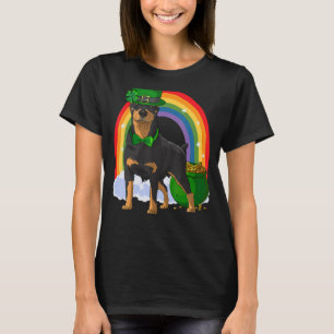Camiseta American Doberman St Patricks Day Lucky Leprechau