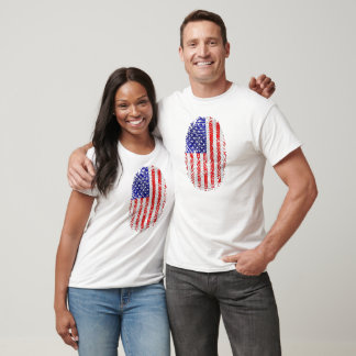 Camiseta American down to my fingerprints USA pride