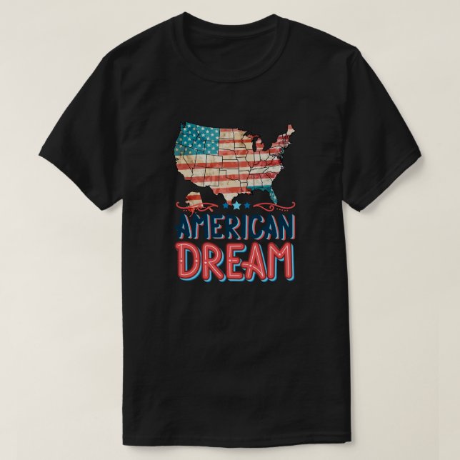 Camiseta American Dream Perfect for patriots (Diseño del anverso)