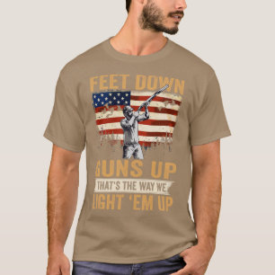 Camiseta American Duck Hunter Feet Down Guns Up USA Duck Hu