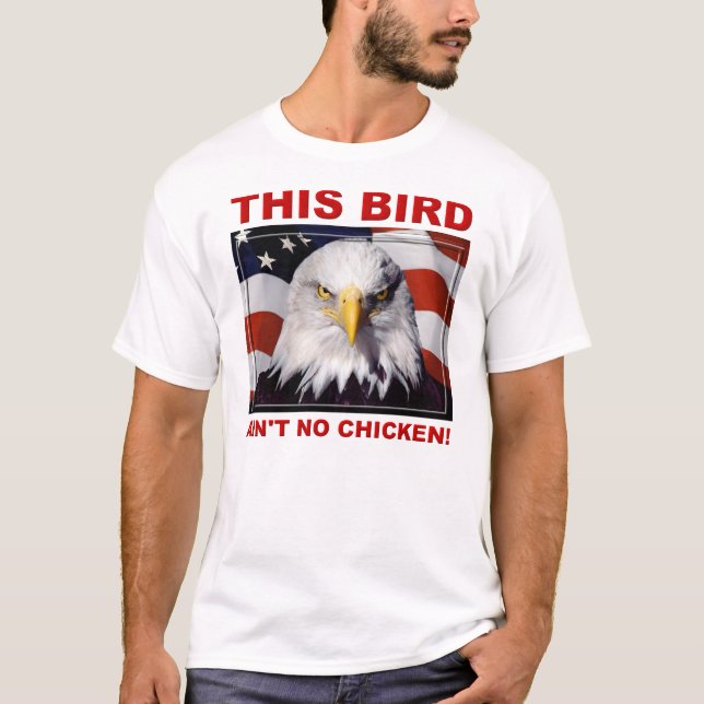 Camiseta American Eagle Ain't No Chicken (Anverso)