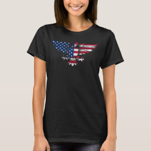 Camiseta American Eagle and Flag design.Long sleeve.