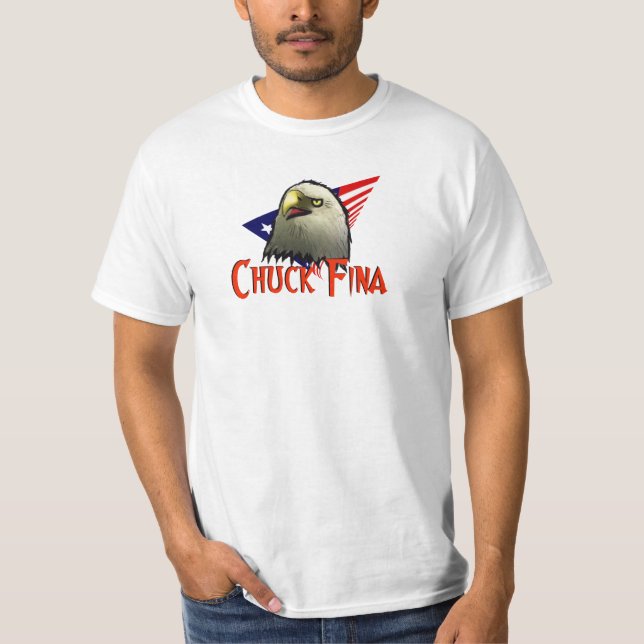 Camiseta American Eagle dice que Chuck Fina Funny (Anverso)