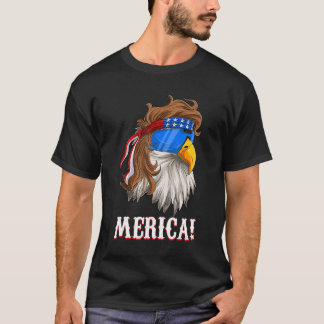 Camiseta American Eagle Mullet Merica 4 De Julio Estadounid