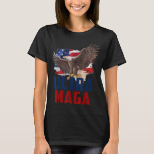Camiseta American Eagle Patriotic Fathers Day Ultra MAGA Fl