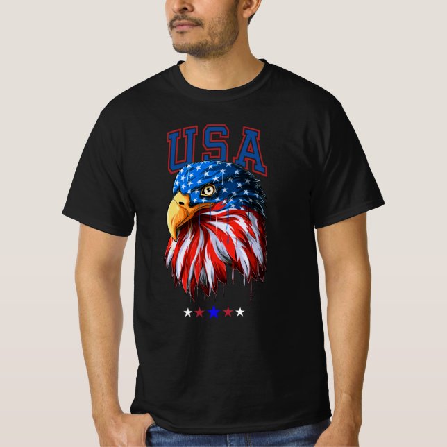 Camiseta American Eagle  USA American 4th Of July patriotic (Anverso)