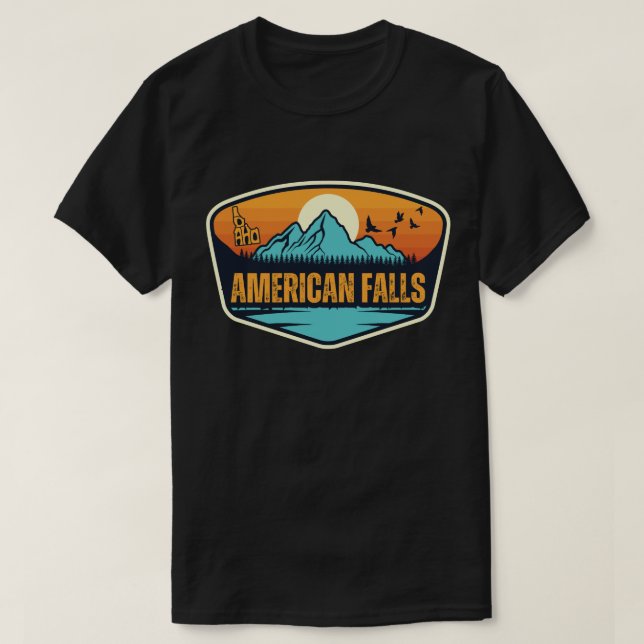 Camiseta American Falls, Idaho (Diseño del anverso)