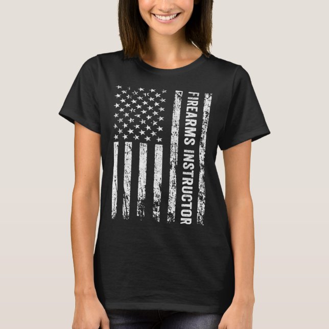 Camiseta American Firearms Instructor Gun Range Safety Offi (Anverso)