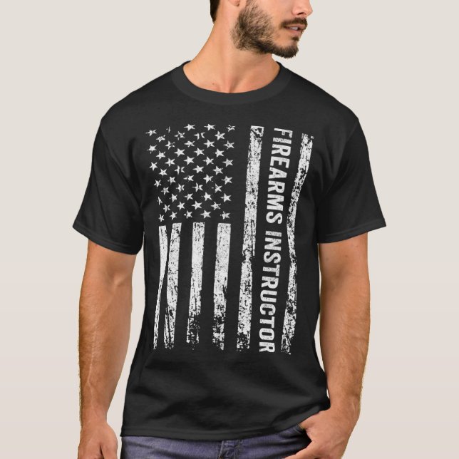 Camiseta American Firearms Instructor Gun Range Safety Offi (Anverso)