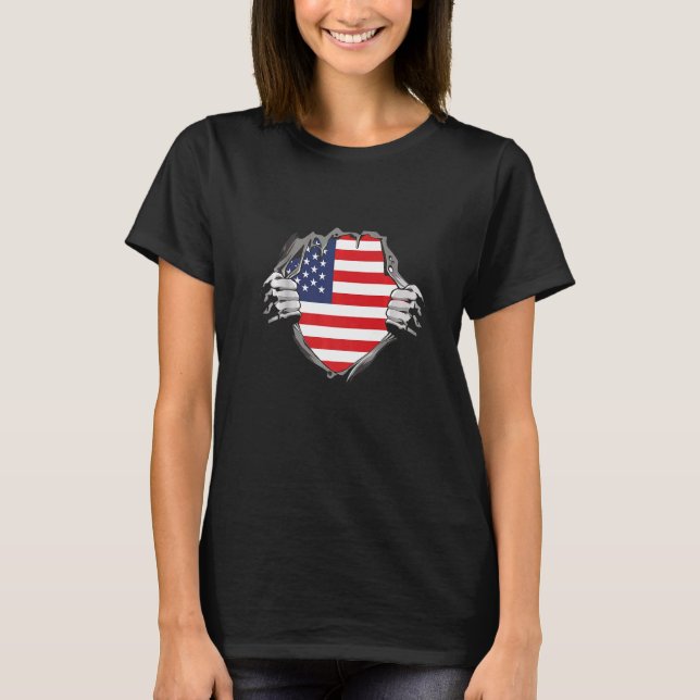 Camiseta American flag   (Anverso)
