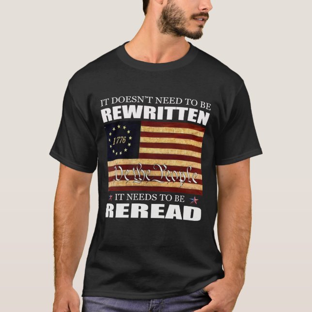 Camiseta American Flag 1776 We The People Bill of Rights (Anverso)