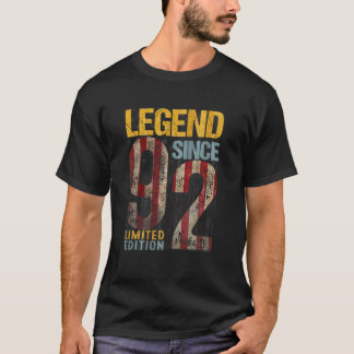 Camiseta American Flag 30 Years Old Vintage 1992 30Th Happy