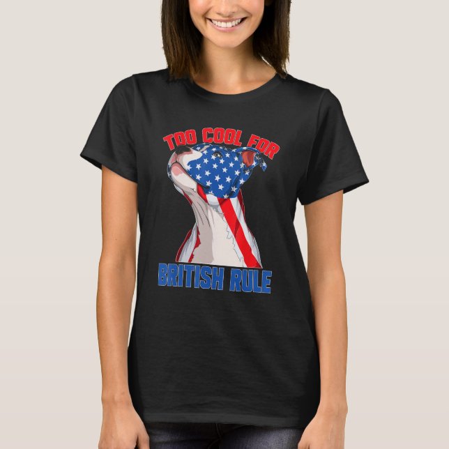 Camiseta American Flag 4th Of July To Cool For British Rule (Anverso)