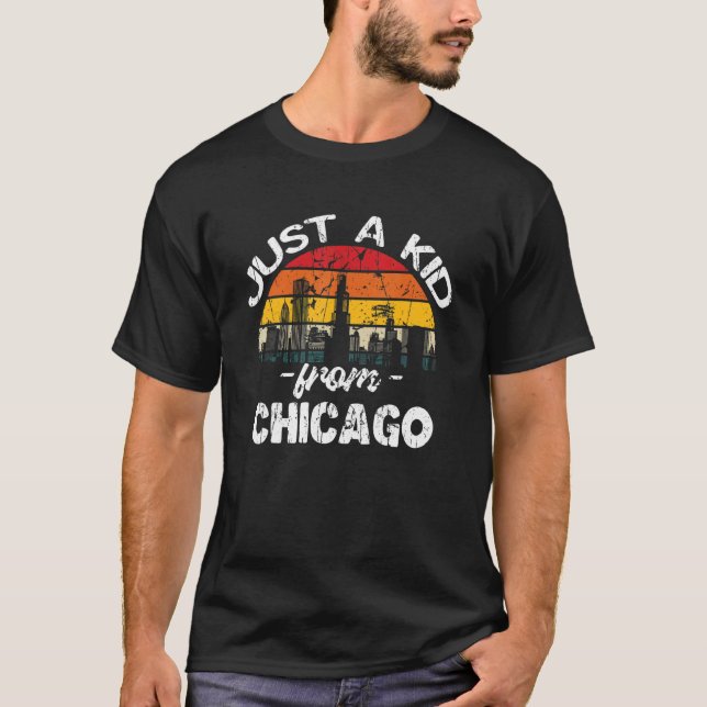 Camiseta American Flag America USA  American Chicago City R (Anverso)