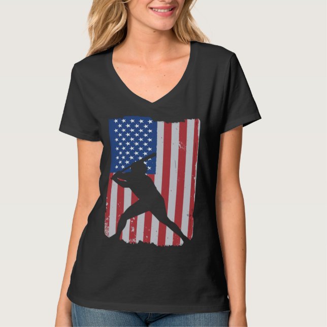 Camiseta American Flag Baseball (Anverso)