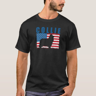 Camiseta American Flag Collie Premium