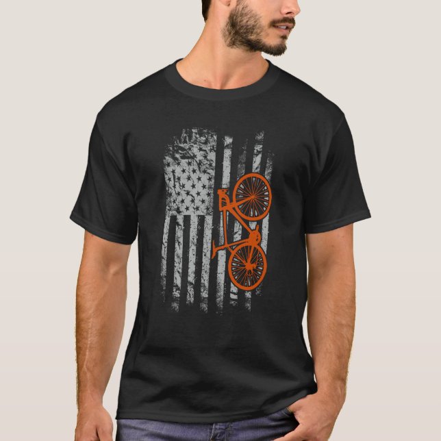 Camiseta American Flag Cycling (Anverso)