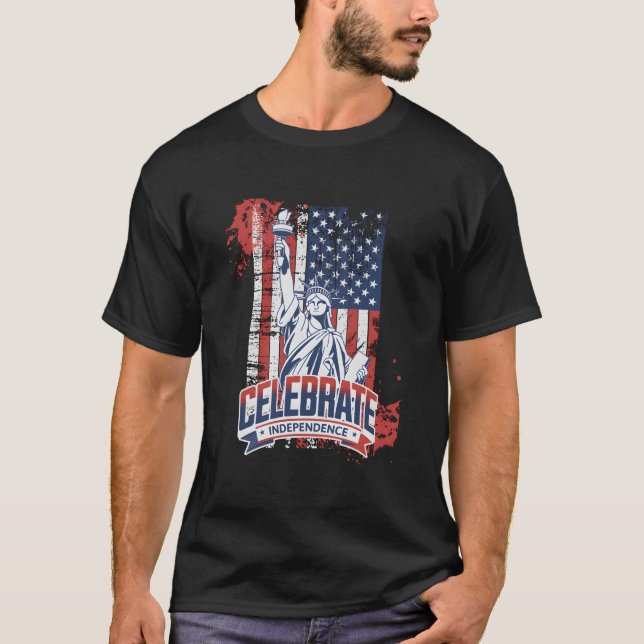 Camiseta American Flag Day Memory History Inspiration (Anverso)