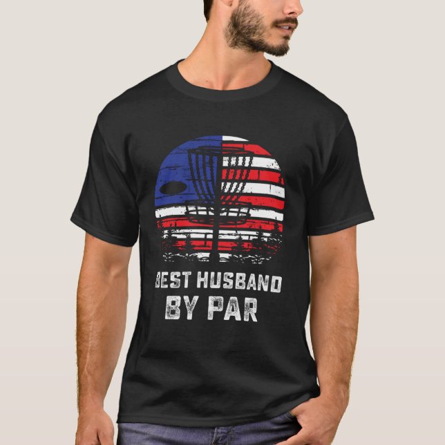 Camiseta American Flag Disc Golf Husband Patriotic Disk Gol (Anverso)
