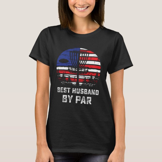 Camiseta American Flag Disc Golf Husband Patriotic Disk Gol (Anverso)