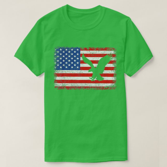 Camiseta American Flag Eagle Tshirt USA Flag Men Boys Girl  (Diseño del anverso)