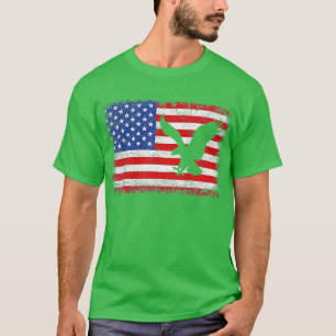 Camiseta American Flag Eagle Tshirt USA Flag Men Boys Girl 