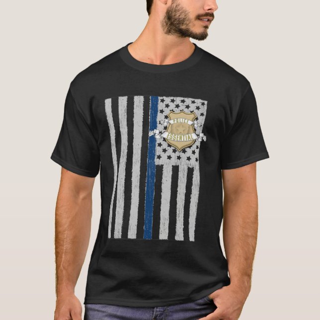 Camiseta American Flag Essential Police Law Enforcement Pat (Anverso)