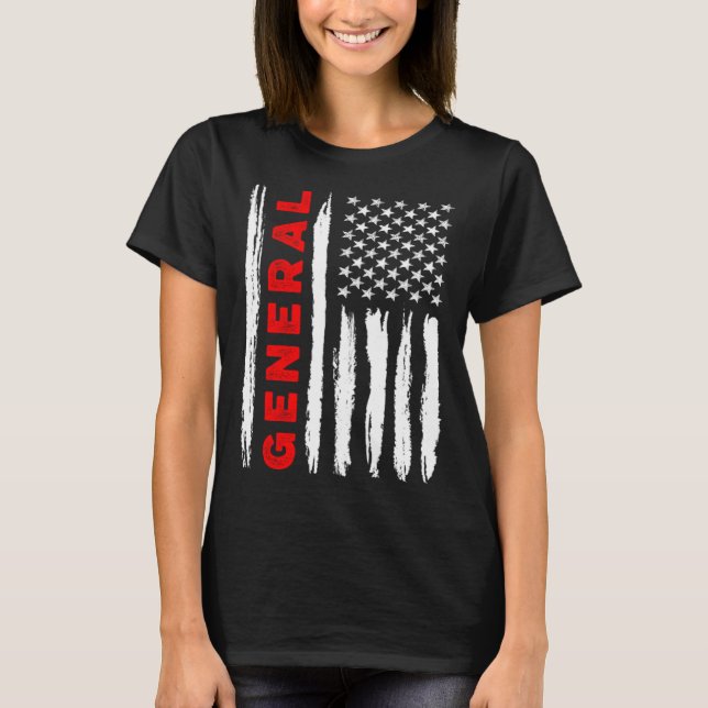 Camiseta American Flag General US USA Flag (Anverso)