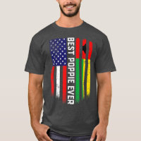 American Flag & GuineaBissau Flag Best Poppie Ever