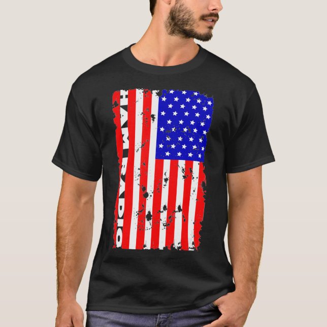 Camiseta American Flag Ham Radio  90s Radio Connectivity (Anverso)