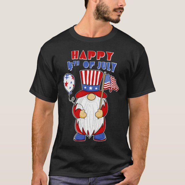 Camiseta American Flag Happy Independence Day 4th Of July G (Anverso)